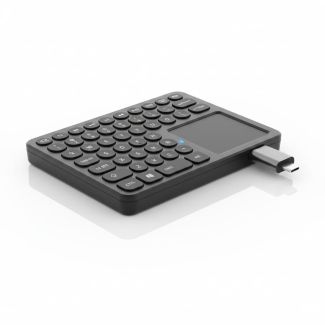 Mini Teclado Sem Fio com Touchpad