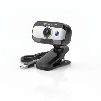 Webcam HD 720p com Microfone