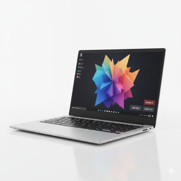 Notebook Ultrafino Ryzen 5, 8GB RAM, 256GB SSD