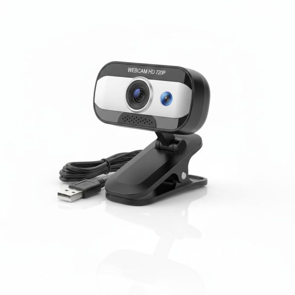 Webcam HD 720p com Microfone
